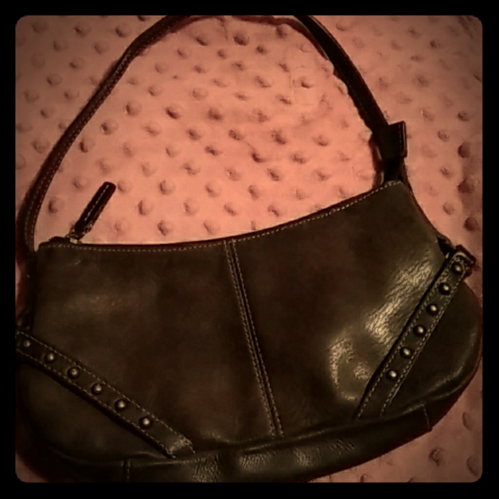 Leather Fossil Shoulder Bag